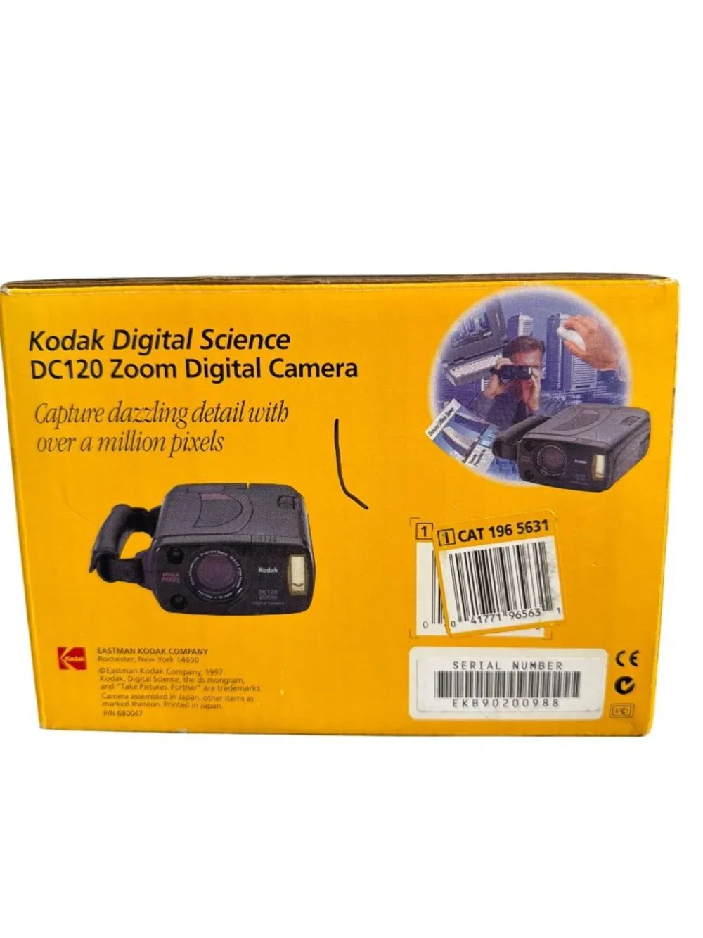 Kodak DC120 Zoom Digital Camera 1.2 Megapixels With Box & Software Included